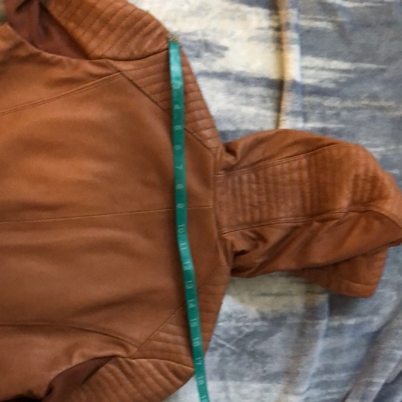 NEVER WORN MICHAEL KORS 💯 HOODED LEATHER JACKET - Picture 10 of 10